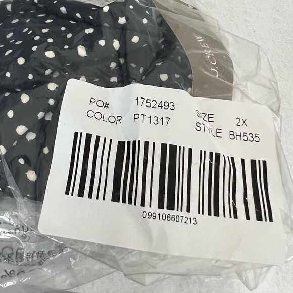 Navy blue polka dots bikini bottom size 2X - Picture 5 of 7